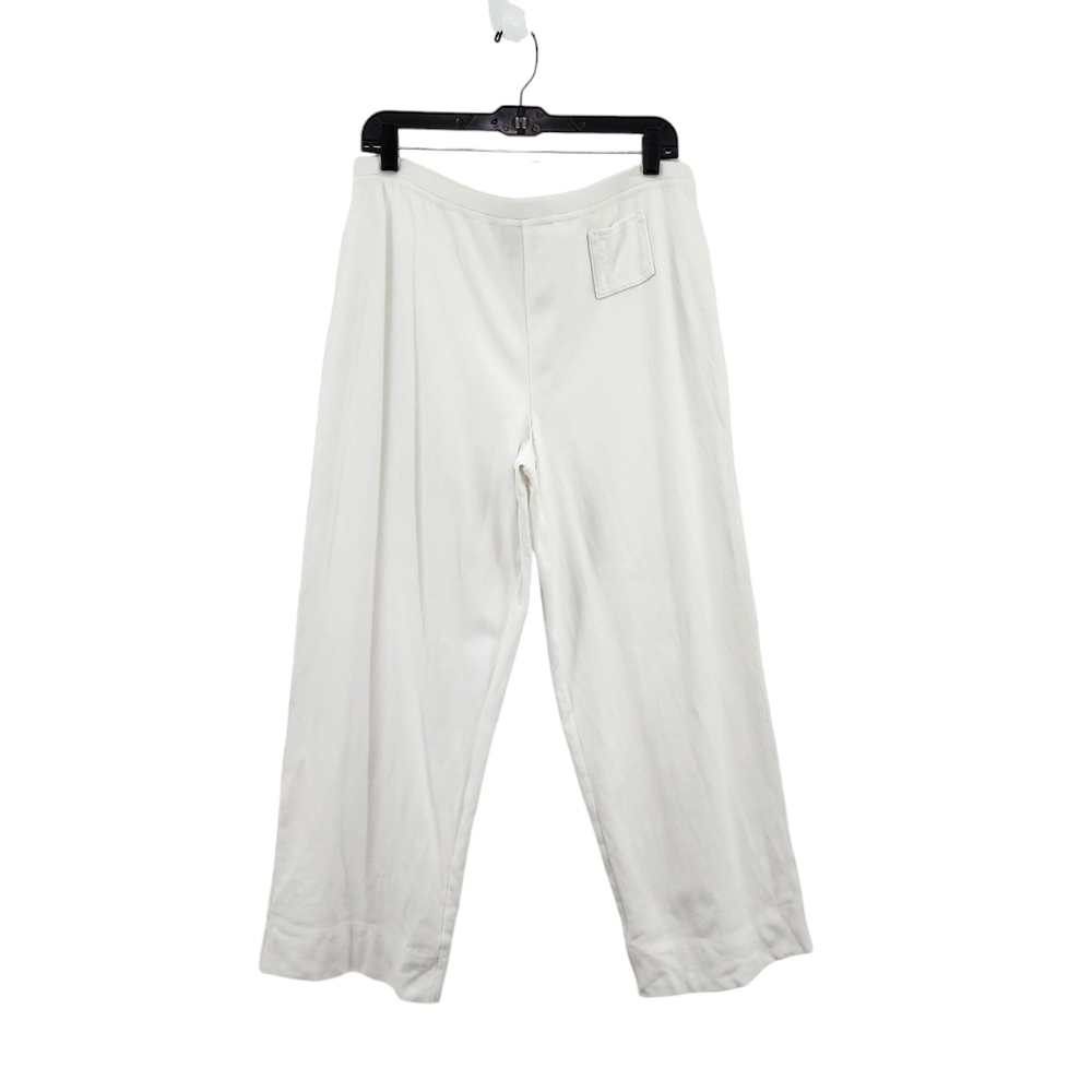 Eileen Fisher White Wide Leg Pants